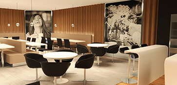 3D Visuals Visualisaties Interieur Design Koffie Bar Winkel Shop Counter Balie Breda